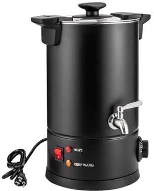 ksxnkhk Commercial Coffee Urn, Stainless Steel Maker with Dripless Faucet, Percolate Pot Hot Drink Dispenser for Catering Home Party Office Wedding