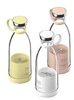 Slender Blender Portable Smoothie Maker, 350ml USB Rechargeable Mini Blender for Shakes & Protein Drinks | BPA Free, 50W Power, Easy Clean, Waterproof, Lightweight Personal Juicer Cup (White)