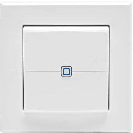 Homematic IP Smart Home Wall Switch - 2-Gang Wall Switch, Two Buttons, Accessories for Your Homematic IP Smart Home, Universal, Switches Actuators and Thermostats, Wireless, 161830A0