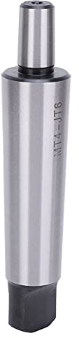 ZDETGU Morse Drill Chuck Arbor MT4 JT6 High Carbon Steel Tool Adapter for Drill Press Milling Machine Lathe Boring and Power Hand Tools Taper Shank Holder Flat Tail Connector