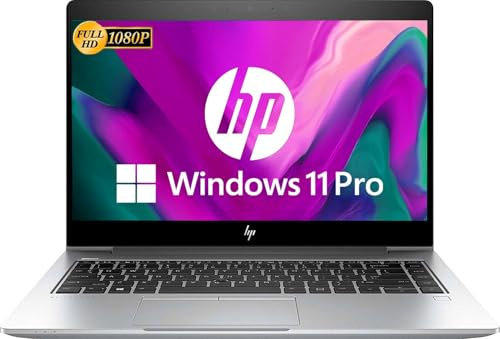 HP EliteBook 840 G6 Business Laptop, 14 Zoll FHD (1920x1080), Intel Core i5-8265U, 8 GB RAM, 256 GB SSD, US QWERTY Keyboard, Windows 11 Pro (Generalüberholt)