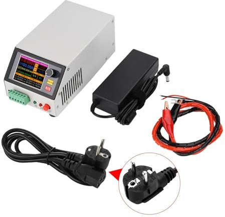 BJdfgE BT1CHN-18V-1020 Probador de Capacidad batería for Carga y Descarga, comprobador electrónico, Interruptor Potencia, Cargador(E/U)