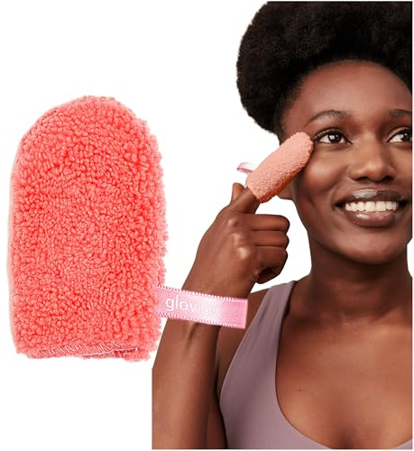 Glov Mikrofaser Treat Abschminktücher Mikrofaser für Sanfte und Effektive Reinigung Ideal für Empfindliche Haut Wiederverwendbar und Umweltschonend Hypoallergen Gesicht und Augen Cheeky Peach