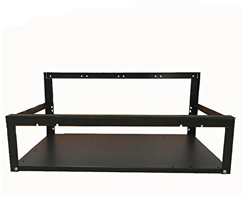 TuToy Open Air Mining Frame Frame Rig Fall Bis Zu 6 Gpu ETH BTC Ethereum