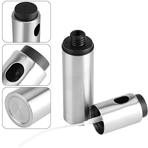Fdit Pulverizador de Aceite Dispensador de Botellas de Rociado de Acero Inoxidable para Cocinar Hornear Asar Parilla Freír Socialme-EU