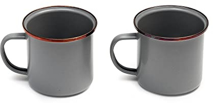 Barebones Set of 2 Enamel Mugs