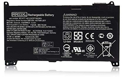 ASKC 11.4V 48Wh RR03XL Laptop Akku für HP ProBook 430 440 450 455 470 G4 mt20 Series 851477-421 851477-541 851477-831 851610-850 HSTNN-LB7I HSTNN-PB6W