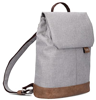 Zwei Damen Rucksack Olli OR13 Daypack 7 Liter robust strapazierfähig wasserabweisend Rückenpolsterung Hauptfach mit Reißverschluss Geheimfach Handyfach Einsteckfächer Laptopfach gepolstert (ice)