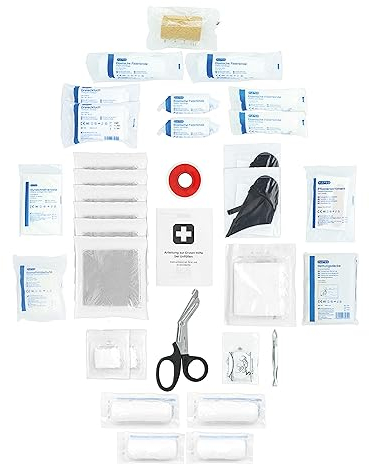 ÖNORM Z1020 Erste-Hilfe-Koffer Nachfüllset - Füllung für Verbandskasten - Verbandkastenfüllung inkl. Erste-Hilfe-Anleitung (Typ 1)