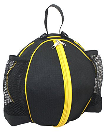 RUIXIB Unisex Sport Basketball Tasche Rucksäcke Balltasche Tragbare Wasserdicht Runde Umhängetasche Handtasche mit Verstellbarer Schulterriemen für Basketball Fußball Volleyball