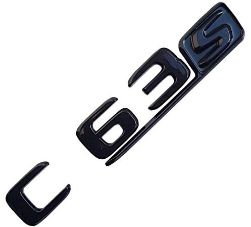 MCK Auto - C-Klasse C63s schwarz glänzend Heckklappe Logo Abzeichen Emblem C43 C250 C350 C220
