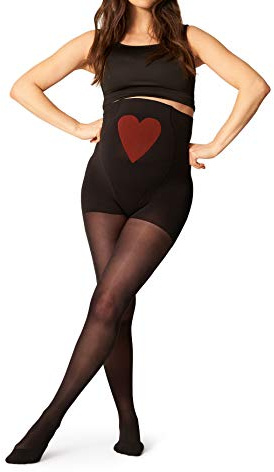 ITEM m6 - Umstandstrumpfhose mit Kompression für Schwangere, Blickdicht, 25 DEN, Größe M, Tall, Mama Tights