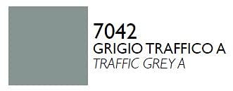 VMD 100 -Bomboletta di Vernice Spray Acrilica Colori Ral Professional 400 Ml, Adatti per tutti i tipi di vernice , legno, plastica, metallo, ferro, alluminio e bronzo (7042 GRIGIO TRAFFICO)