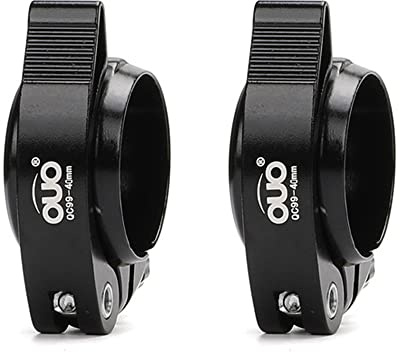 Collier de tige de selle de vélo pour 40/41 mm, en alliage d'aluminium à dégagement rapide pour tige de selle de vélo pliant, VTT, vélo de route (noir, 40 mm)