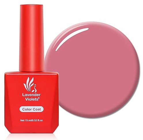 Lavender Violets 15ml Gel Nail Polish UV LED Soak Off Nail Lamp Curing Manicure Pedicure Larger Content Salon Quality Carnation A0025