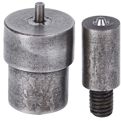 QANYEGN 2pcs Manuelle Installation Stanzformen, Tlle Matrize Form, Grommet Die Form zur Herstellung von Schnappfestiegeln, Nieten und Sen