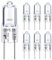 VIIVUU Ampoule Halogène GY6.35 12V 35W,Dimmable GY6.35/G6.35 Ampoules Halogenes 2700K Blanc Chaud Lampe,Intensité Variable 390Lm Lampes Pour Lustre, Lampe de Bureau,Paysage Éclairage, Lot de 6