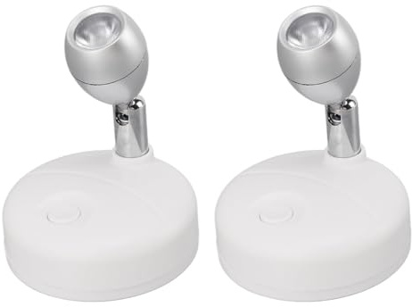 Kabelloser LED-Strahler mit Fernbedienung, 80 Lm, Drehbare Bilderleuchten für den Innenbereich, Batteriebetriebene Akzentlichter, RGB-Weißlicht für die Ausstellung von Gemälden, | Batteriebetriebener LED-Strahler mit 13 Farben für Vitrinen und Kunstgalerien Drehbarer Kopf, einfache Montage