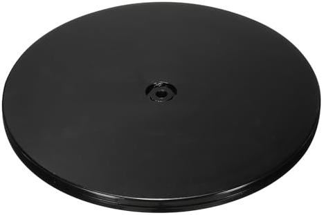 PATIKIL 8 Pesante Piedistallo Girevole con Acciaio Sfera Cuscinetti 360° Rotazione Piattaforma Girevole Lazy Susan Base per Grande Schermo TV Computer Monitor Nero