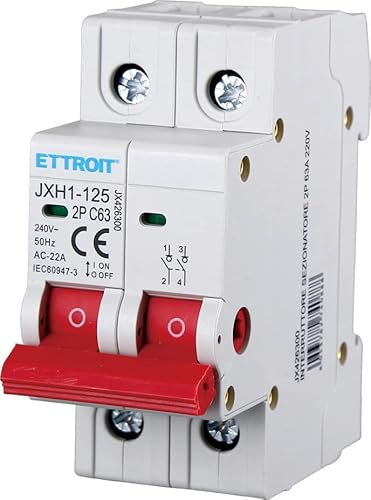 ETTROIT Interrupteur d'isolation sectionneur 2P 63A 220 V