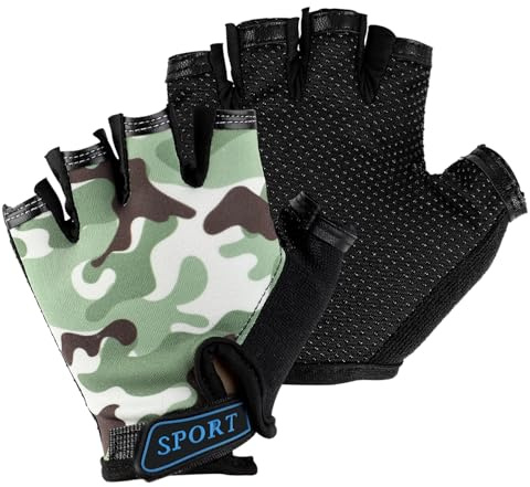 Mecmbj Gant Velo Enfant, Antidérapants, Gants de Protection Velo Enfant | Gants de Cyclisme pour Enfant 6-12 Ans, Gants De Sport, pour Cyclisme Escalade Scooter Randonnée