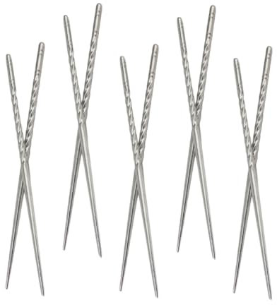 OFFSCH 20paare Edelstahl-chopsticks Praktische Anti-verbrennungs-essstäbchen Für Hause Und Restaurants Hochwertige Tischwaren Für Asiatische Küche
