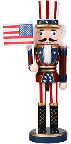 JTLB Figurine de Noël Casse-Noisette 25 cm Figurine de conte de fées Figurine Artisanat en Bois Ornements Table Bureau Objet de collection Décoration Noël Nouvel An Décorations Cadeaux