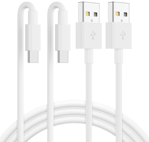 Car Carplay Cable for Apple iPhone 17 Pro Max/17 Air/16 Plus/15 Pro, 2Pack 2M USB A to USB C Carplay Charger Cable Lead for iPad Pro 12.9 inch/iPad Air 5th/iPad Mini 6th Gen iPad Type C Charging Cable