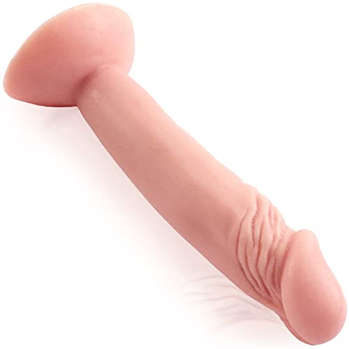 Godes Annals Homme Jouet Femme Adulte X Gode Réaliste Avec Ventouse 16cm x 3.5cm Souple Unisexe Godemichet Naturel FOPS D32