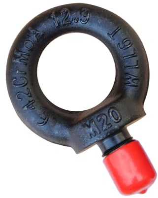 12.9 Heavy Duty Shoulder Eyebolt, 6T Working Load Limit,13/16-Inch Lifting Eyebolt,Industrial Grade Heavy Duty Forged Steel for Truck Tractor Bucket Use As Towing&Pulling Point (M20(13/16))