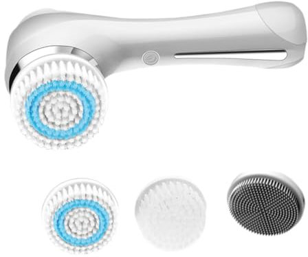 DEARMAMY Nettoyeur Visage Femme Brosse Nettoyante Électrique en Silicone, Massage Doux, Ions Négatifs, Absorption Renforcée, la Maison Voyage