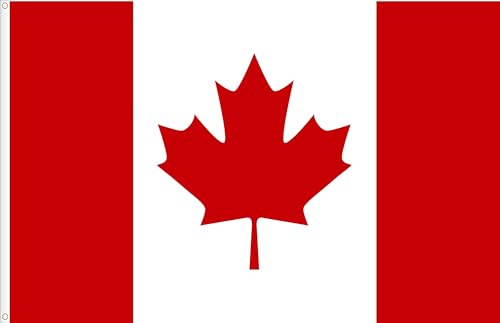 BANDIERA CANADA. Qualità RASO PREMIUM. Dimensioni grandi 150 x 90 cm.