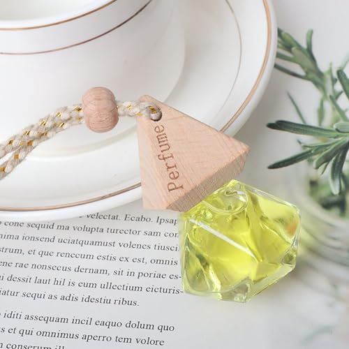 2 x 10ml Profumo per Auto Uomini & Donne,Deodorante per Auto Alberello Profumato,Clip Diffusore per Auto,Neutralizzatore di Odori per Interni Auto,Aromaterapia Auto,Flacone (Limone)