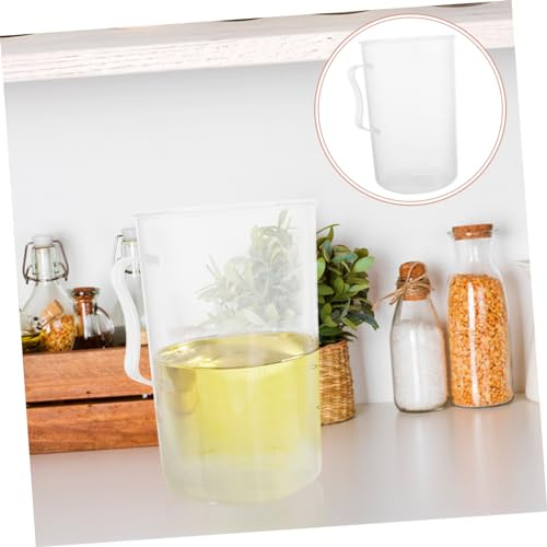 NAMOARLY Misurino Per Olio Trasparente Contenitore Per Misurazione Liquidi Graduato Misurino Manico Accessorio Per Olio Combustibile e Polvere Resistente e Pratico Per Uso Prolungato