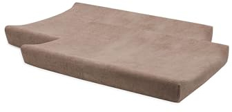 Jollein Housse de Matelas à Langer - Milky Coffee - Lot de 2-50x70cm - 85% Coton, 15% Polyester - Certifiée OEKO-TEX - Housse pour Matelas à Langer