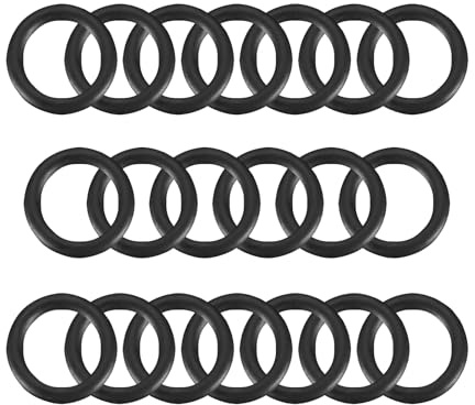 Mandouer Nitrile Rubber O-Rings, 20mm OD 16mm ID 2mm CS, Metric Rubber Washers and Seals for Tap, Plumbing, Automotive, Pack of 20