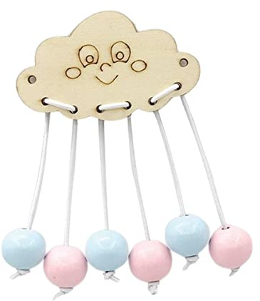 CoudarTitie Busy Board Zubehör Holzsensorik Brett Bastelmaterial Zubehör Lernspielzeug Unterstützt Kreativität für Vorschulkinder Kinder