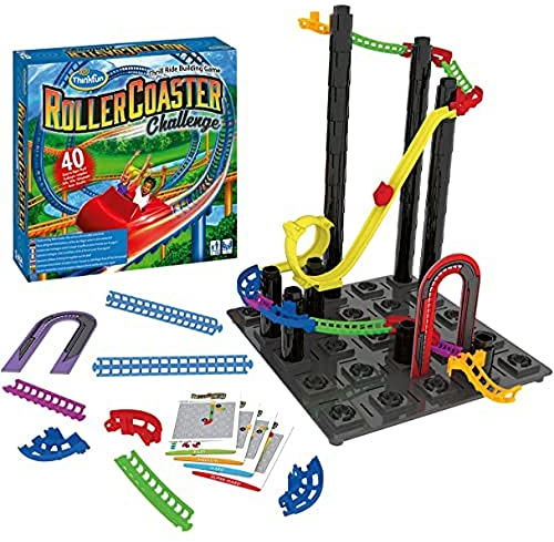 ThinkFun 76343 - Roller Coaster Challenge™ - das Logikspiel, bei dem es hoch hinausgeht