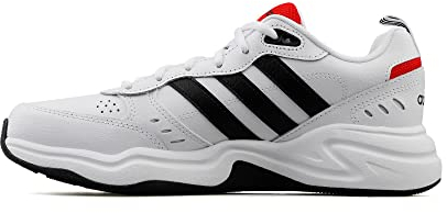 adidas Uomo Strutter Shoes, Cloud White Core Black Active Red, 43 1/3 EU