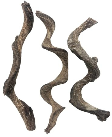 Reptile Decor 3PCS Natural Forest Branch Terrarium Habitat Decoration Lizard Climbing Tree Branch for Bearded Dragon Gecko Snake Frog Chameleon Spider