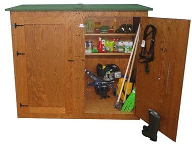 Casetta Portattrezzi In Legno Da Giardino Box Attrezzi per Esterno ripostiglio capanno MADE IN ITALY Mod. Cervino Ingombro 172x92xH185 Int. 162x82xH185