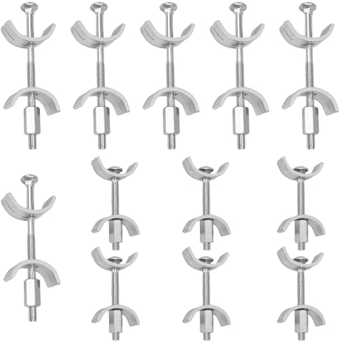 12Stk Arbeitsplattenverbinder, 65/100mm Massivholzverbinder, Plattenverbinder, Tischplattenverbinder verzinkt, Möbelverbinder Schrauben, Massivholz Verbindungsbeschläge für Küchenplatte