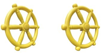 2 set Pirate Ship Wheel Playground Accessories for Jungle Gym Playhouse Tree House