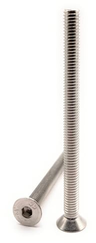 Vis M6x80 mm Tête Fraisée BTR en acier INOX A2 | Ø 6x80 mm - M6 x 80mm | Vis FHC à 6 pans creux (clé allen) ISO 10642 / DIN 7991 | Vis inoxydable A2 (V2A/304) : LOT DE 20 Pcs - Premium Fixation