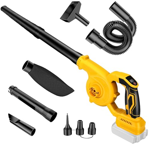WingFly Cordless Leaf Blower for Dewalt 18 V, 20 V Battery, Electric Handheld Blower Adjustable Speed for Cleaning Leaves, Dust Removal, Air Speed 98 m/s, No Batteries