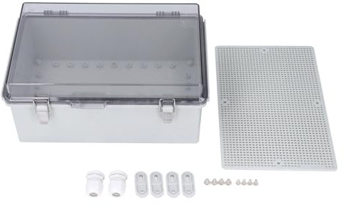 Projektkasten für den Außenbereich, Elektrischer Anschlusskasten, IP67, Wasserbeständiges ABS-Kunststoffgehäuse mit Transparenter Abdeckung