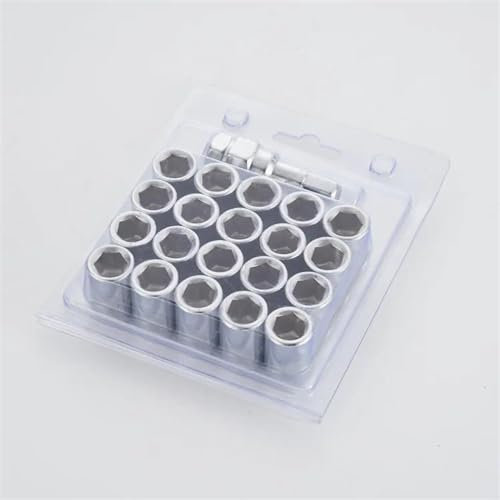 JJRFVBGT Radnabenbolzen Kompatibel Mit Toyota M12x1,25, M12x1,5 Autozubehör 3 cm Radmuttern Radmutter Mit Radmuttern (20 Stück)(color1,M12x1.25)