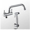 Rubinetto da cucina in acciaio inossidabile 304 a parete doppia maniglia rubinetto singolo acqua fredda spruzzatore bidet ugello for balcone(B)
