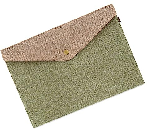 Dateiordner Schulanfang Party Filz Grün für Schule und Büro | Dokumentenmappe mit Druckknopf, Robust und Formstabil, Hält Papiere Sicher und Ordentlich