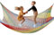 BERADNET Kids Climbing Net Double Layers Playground Safety Netting Climbing Frame Cargo Net Children's Swing Hammock Netting for Treehouse Backyard, Multicolor(1X3m)
